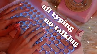 Extremely Relaxing Keyboard Typing ASMR no speaking [upl. by Lilybelle]