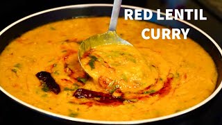 RED LENTIL CURRY  MASOOR DAL TADKA  MASOOR DAL RECIPE [upl. by Eisserc252]