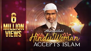 Alhamdulillah Hindu woman accepts Islam  Dr Zakir Naik [upl. by Anaylil]