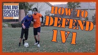 1v1 Defending  Learn Basic amp Advanced Techniques  Online Soccer Academy [upl. by Wolford699]