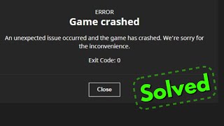 Fix minecraft game crashed an unexpected issue occurred and the game has crashed Exit Code 0 [upl. by Sitoel]