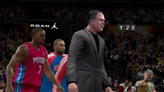 PC NBA 2K10 Pistons Vs Lakers [upl. by Mauro]