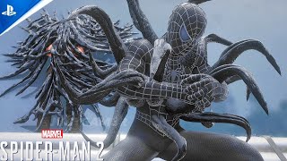 Raimi Webbed Suit Black Symbiote Transformation  Marvels SpiderMan 2 Webbed Suit [upl. by Swetiana49]