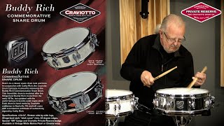 Buddy Rich Commemorative Snare Drum Announcement  New from Craviotto Drum Company [upl. by Edveh]