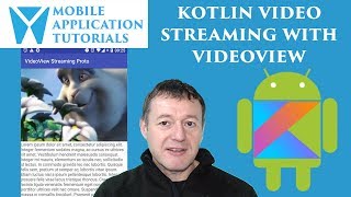 Kotlin android development tutorial video streaming with VideoView [upl. by Issor]