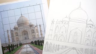 How to use a Grid to Draw and Transfer Images [upl. by Babs]