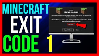 How to FIX Minecraft Exit Code 1 2024 [upl. by Inaflahk]