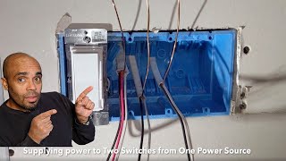 How to Install Two Light Switches from One Power Source line [upl. by Cody468]