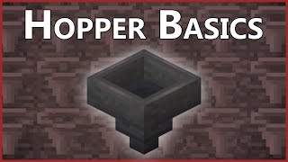 Minecraft Hoppers Basics [upl. by Tiertza]