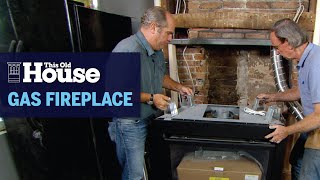 How to Install a Gas Fireplace  This Old House [upl. by Solohcin]