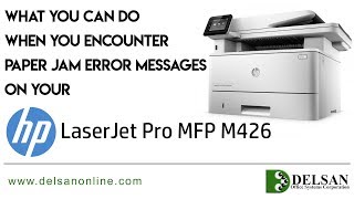 HP LaserJet Pro M426 Paper Jam [upl. by Nosreg451]