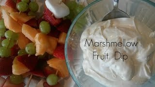 Marshmellow Fruit Dip 3 Ingredient Recipe [upl. by Eeslehc173]