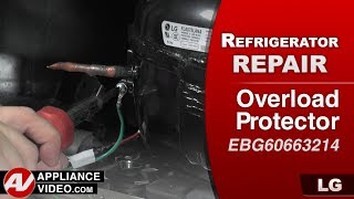 LG Refrigerator  No Cooling in the Freezer Section  Overload Protector Repair and Diagnostic [upl. by Welbie]