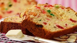 Light Fruit Cake Recipe Demonstration  Joyofbakingcom [upl. by Anreval]