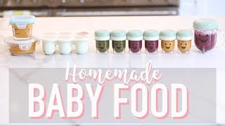 HOW TO MAKE BABY FOOD HOMEMADE PUREES  Angela Lanter [upl. by Whiting]