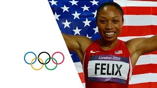 Allyson Felix Wins Womens 200m Gold  London 2012 Olympics [upl. by Bissell]