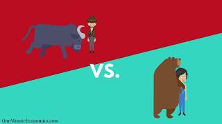 Bull and Bear Markets Bullish vs Bearish Explained in One Minute From Definition to Examples [upl. by Daisi]