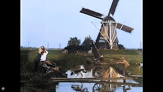 4k 50 fps colorized 18961899 Scenes of daily life The Netherlands and Berlin [upl. by Iruyas]