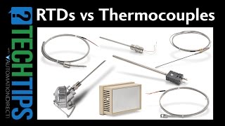 Tech Tip RTD vs Thermocouple Temperature Sensors from AutomationDirect [upl. by Adnoyek]