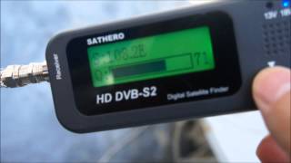 SATHERO SH100HD DVB S2 DIGITAL SATELLITE FINDER [upl. by Aicelet346]