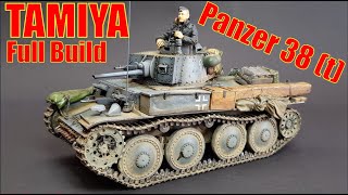 Panzer 38 t Tamiya 135 Baubericht  Full build [upl. by Pruchno]