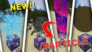 NEW How to Use Particle COMMANDS in Minecraft BEDROCK NEW UPDATE [upl. by Herbert486]