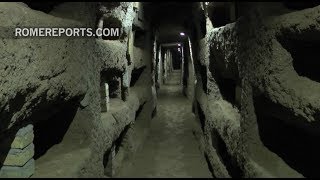 History comes to life through Romes largest catacombs of Domitilla [upl. by Audly]