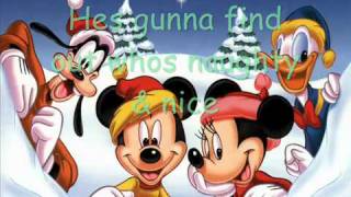 Disney Weihnachten  Santa Clause is coming to town  Donald amp Co mit Text in Englisch [upl. by Clevie558]