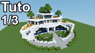 Minecraft tutoriel  Maison moderne  13 [upl. by Suilienroc498]