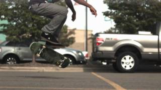 Skateology laser flip 1000 fps slow motion [upl. by Buzzell]