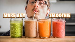 The Easy Guide On Making Just About Any Smoothie [upl. by Fablan]