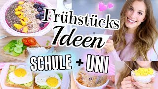 5 DIY gesunde FRÜHSTÜCKSIDEEN für SCHULE  UNI ♡ BarbaraSofie [upl. by Notrub]