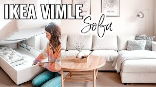 IKEA VIMLE SOFA REVIEW AND CLEAN MY SOFA WITH ME 2021  IKEA FINNALA SOFA REVIEW  IKEA TIPS [upl. by Veriee]