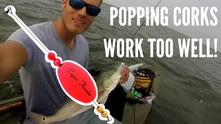 Popping Cork and Gulp Shrimp  Grass Flat Kayak Fishing [upl. by Meade253]