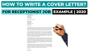 How To Write A Cover Letter For A Receptionist Job  Example [upl. by Alaik671]