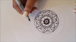 Mandala paso a paso y tips  Dibujo Rapido [upl. by Iztim373]