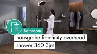 hansgrohe Rainfinity overhead shower 360 3jet [upl. by Eiral]