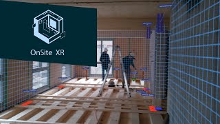 OnSiteXR with spatial computing on HoloLens 2  construction sites visualized in Mixed Reality [upl. by Nitsuga]