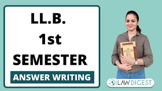 LLB Semester Exams amp Answer Writing  How to study for 1st Semester LLB [upl. by Dmitri]