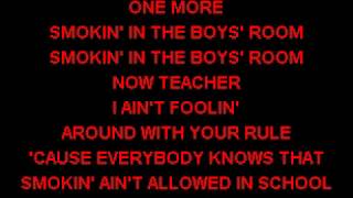 CKK  Motley Crue  Smoking In The Boys Room Karaoke Vocal Reduction [upl. by Eimarej]