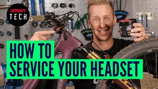 How To Service A Mountain Bike Headset  MTB Maintenance [upl. by Ettenad]