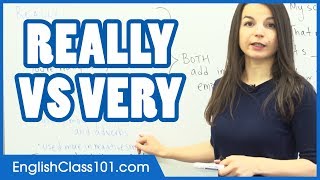 Difference between REALLY and VERY  Learn English Grammar [upl. by Raseda]