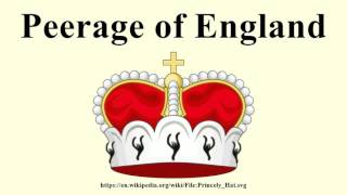 Peerage of England [upl. by Greenfield]