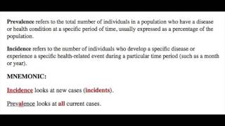 Incidence vs Prevalence Public Health Mnemonic [upl. by Kremer]