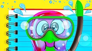 COOL LIQUID NOTEBOOK and Slime Sam [upl. by Sheree368]