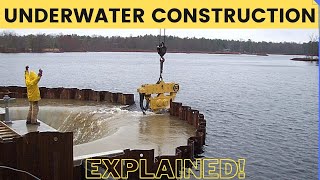 How Underwater Structures are Built Cofferdam Explained [upl. by Tnarud]