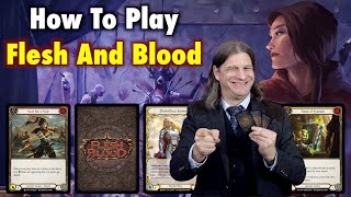 How To Play Flesh And Blood TCG Learn To Play In Less Than 15 minutes [upl. by Tamsky]