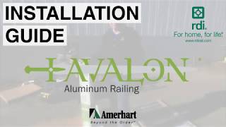 RDI AVALON Aluminum Railing Installation Guide [upl. by Arihsak752]