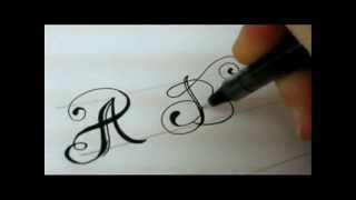 Fancy Letters  How To Design Your Own Swirled Letters [upl. by Navar]