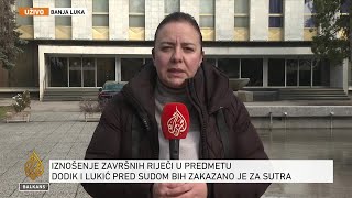 Vlast RSa prijeti radikalnim odgovorom uoči presude Dodiku [upl. by Eetsirhc]